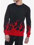 Red Flame Sweater, BLACK, hi-res