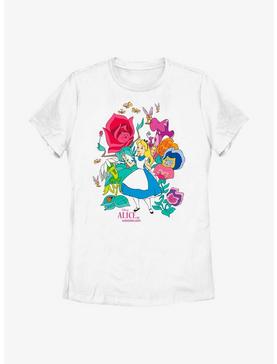 Disney Alice In Wonderland Floral Forest Womens T-Shirt, , hi-res