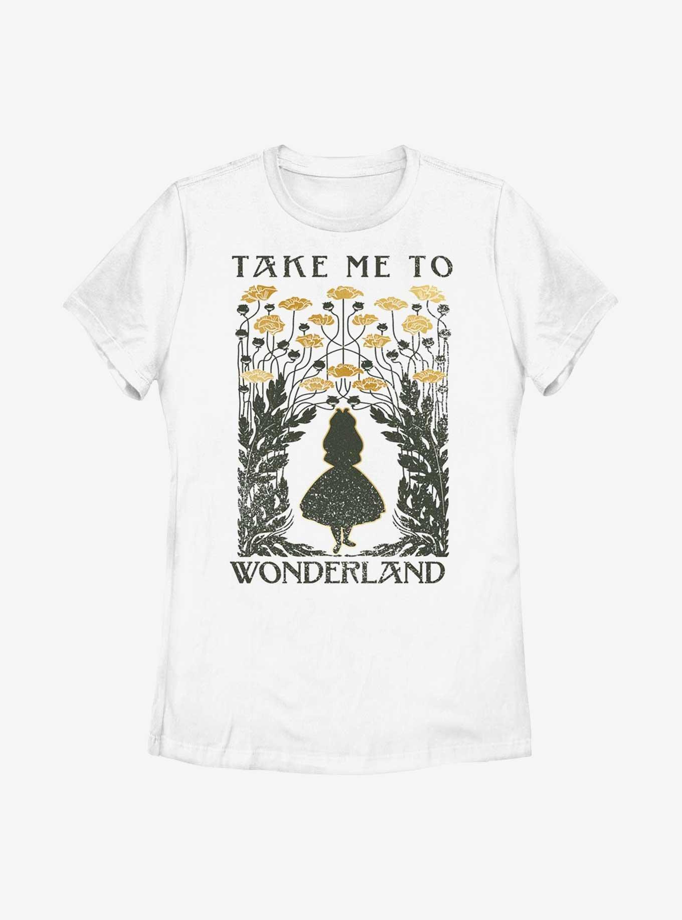 Disney Alice In Wonderland Take Me To Wonderland Womens T-Shirt, WHITE, hi-res