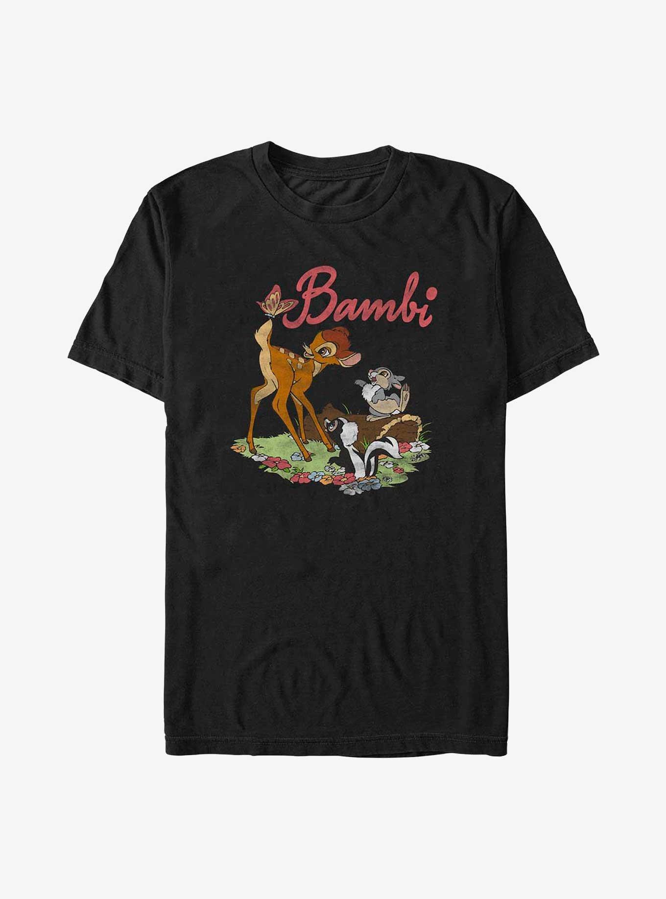 Disney Bambi Friends Logo T-Shirt, BLACK, hi-res