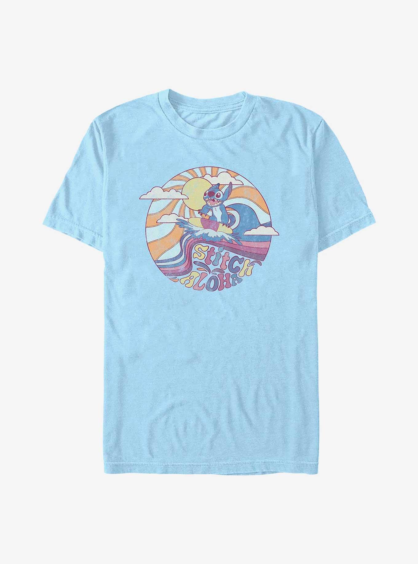 Disney Lilo & Stitch Ride The Waves T-Shirt, LT BLUE, hi-res