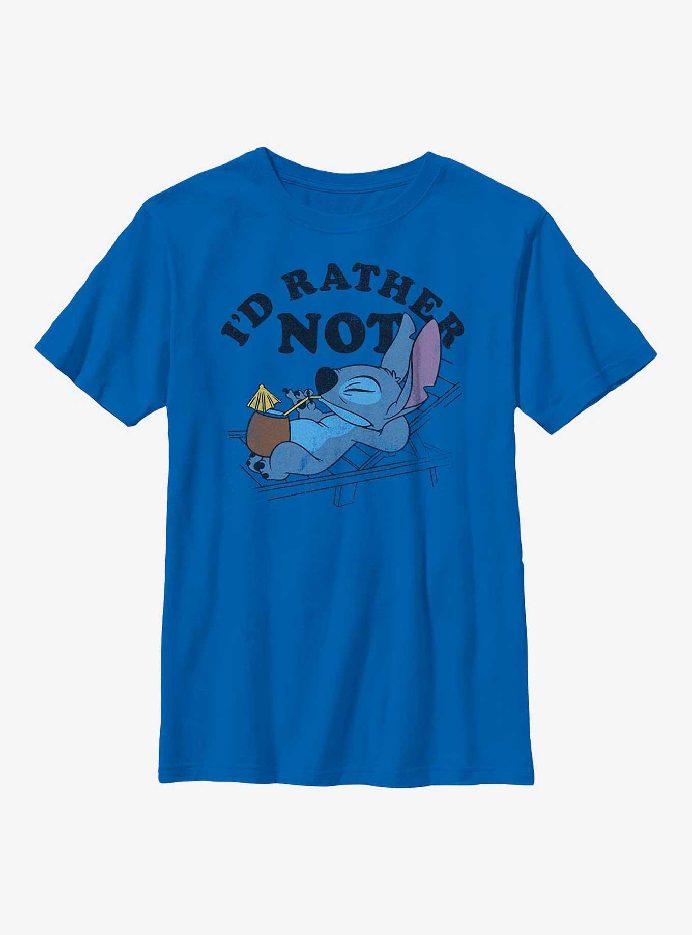 Disney Lilo & Stitch I'd Rather Not Youth T-Shirt, , hi-res