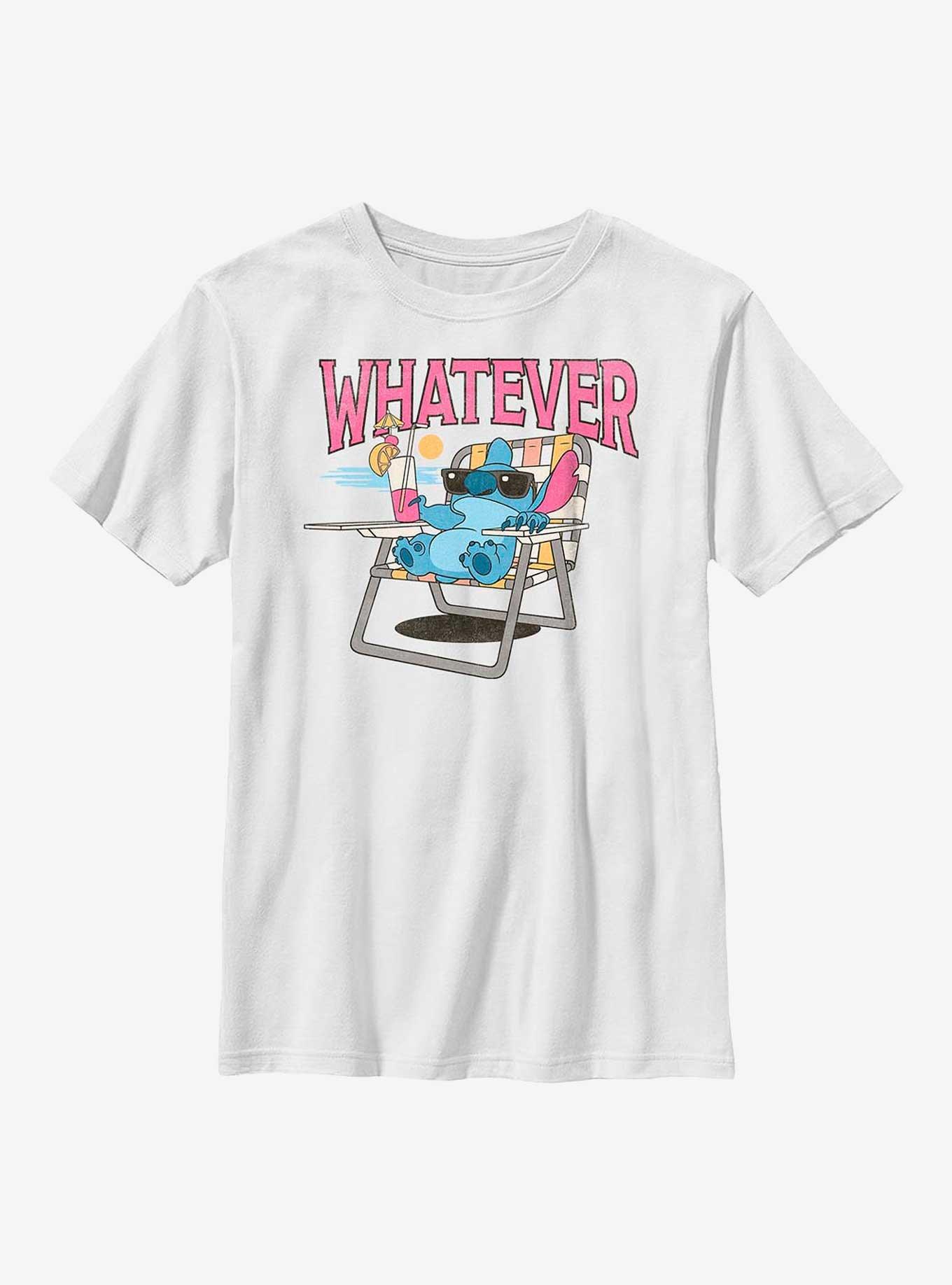 Disney Lilo & Stitch Whatever Stitch Youth T-Shirt, WHITE, hi-res
