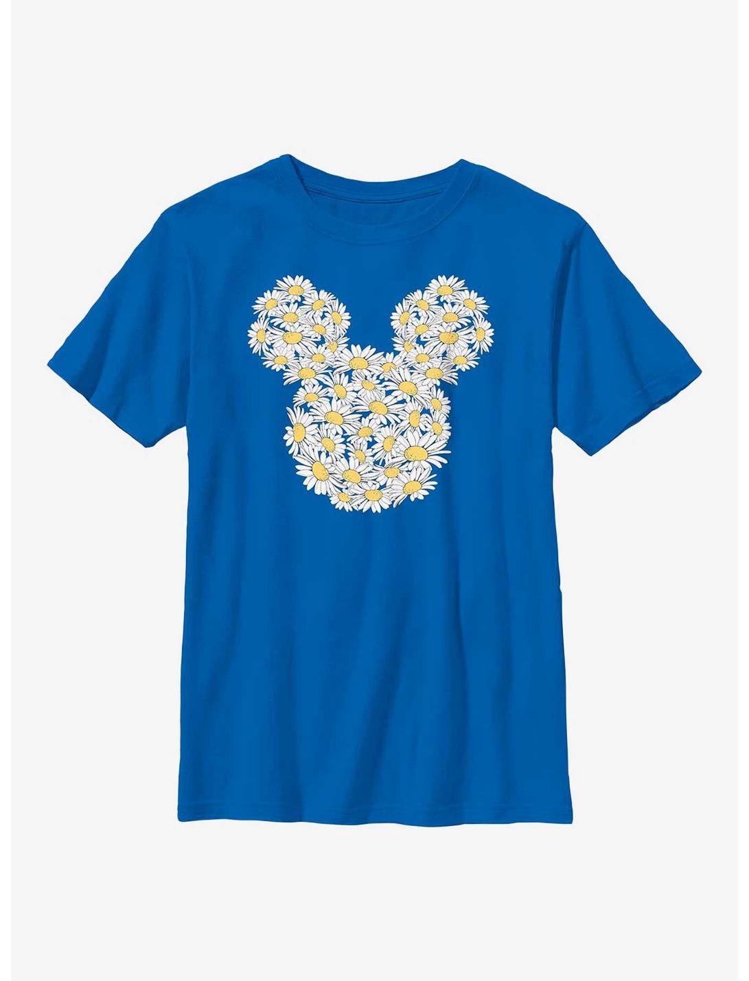 Disney Mickey Mouse Daisy Flower Fill Youth T-Shirt, ROYAL, hi-res