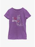 Disney Winnie The Pooh I Love Mom Youth Girls T-Shirt, PURPLE BERRY, hi-res
