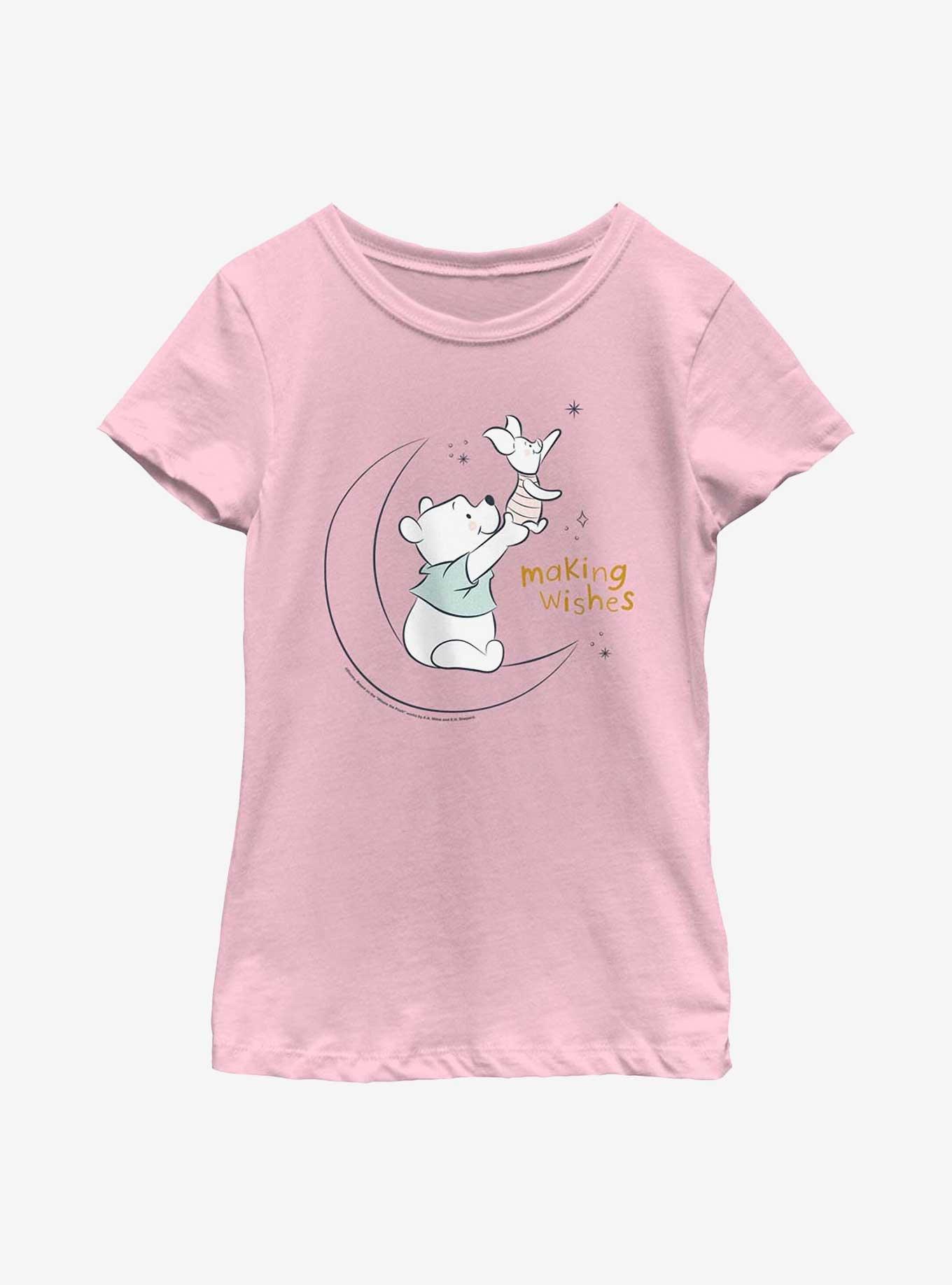 Disney Winnie The Pooh Making Wishes Youth Girls T-Shirt, PINK, hi-res