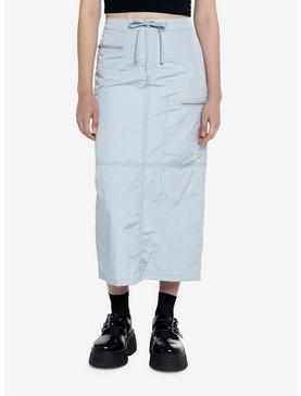 Silver Cargo Maxi Skirt, , hi-res