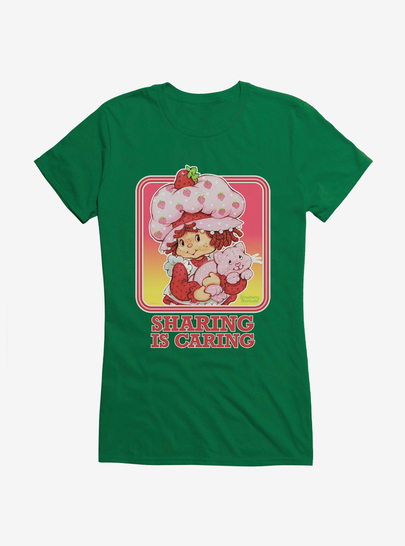 Strawberry Shortcake Vintage Sharing Is Caring Girls T-Shirt, , hi-res