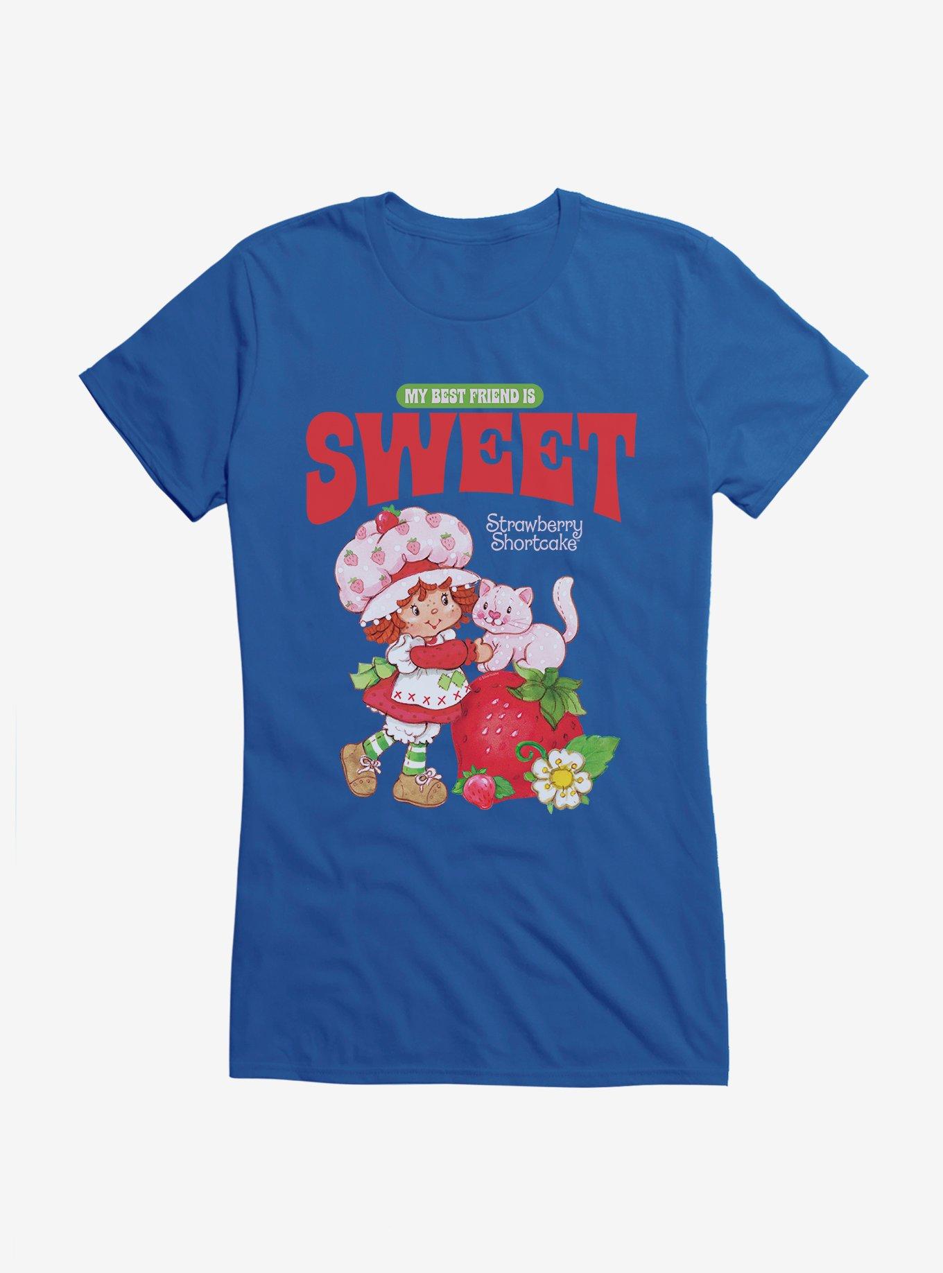 Strawberry Shortcake & Custard Vintage My Best Friend Is Sweet Girls T-Shirt, , hi-res