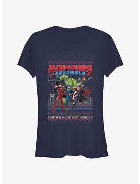 Marvel Avengers Assemble Ugly Christmas Girls T-Shirt, , hi-res