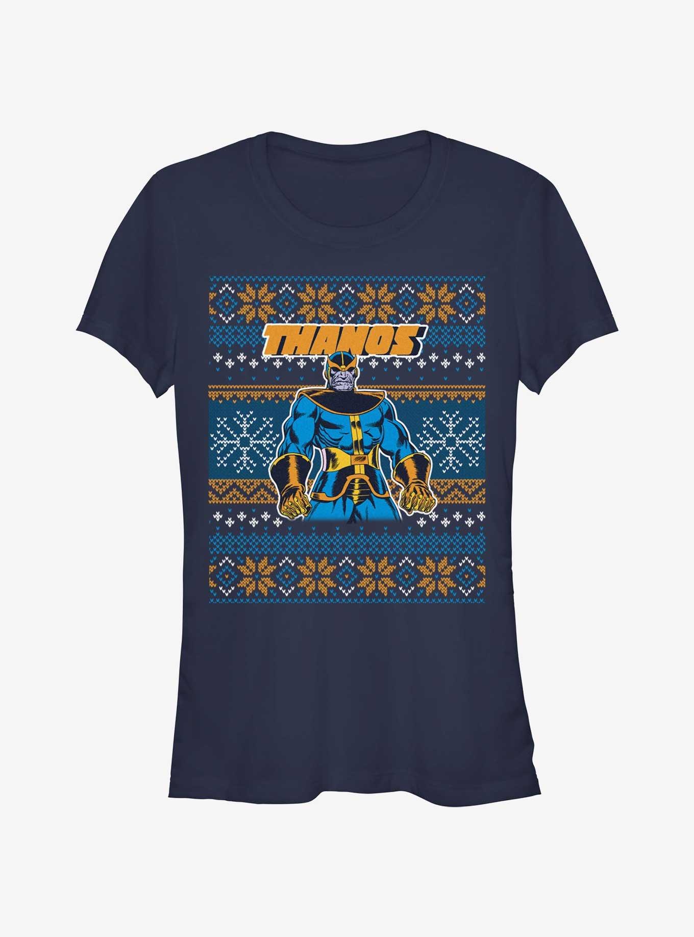 Marvel Thanos Ugly Christmas Girls T-Shirt, , hi-res