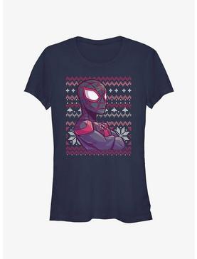 Marvel Spider-Man Miles Morales Ugly Christmas Girls T-Shirt, , hi-res
