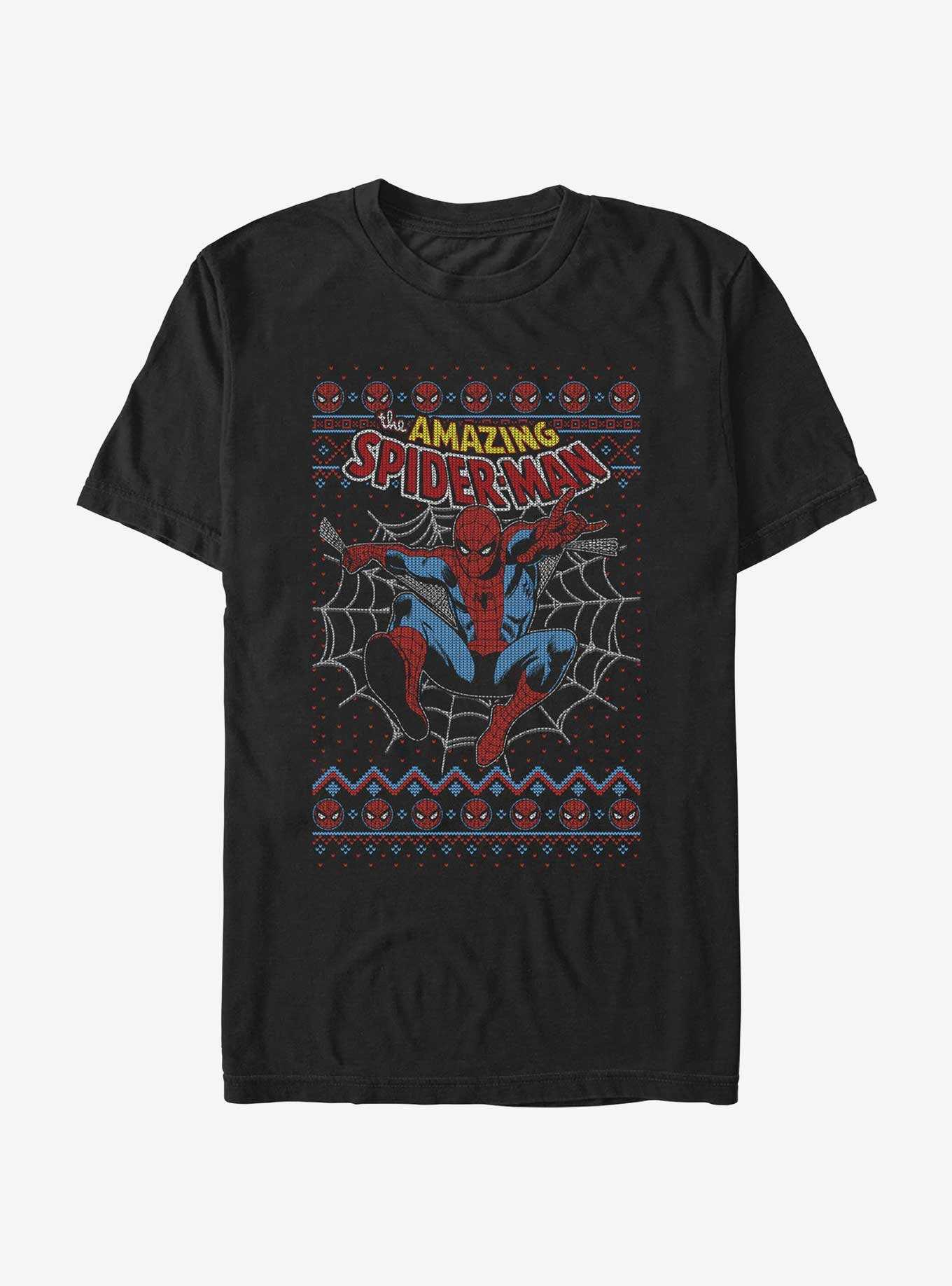 Marvel Spider-Man Web Jump Ugly Christmas T-Shirt, , hi-res