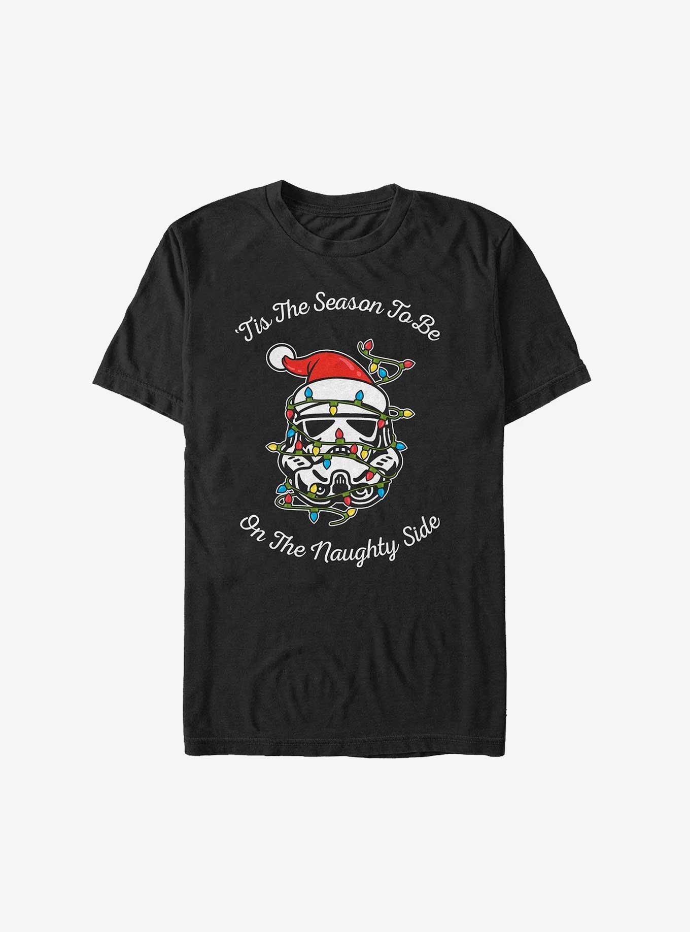 Star Wars 'Tis The Season To Be On The Naughty Side T-Shirt, BLACK, hi-res