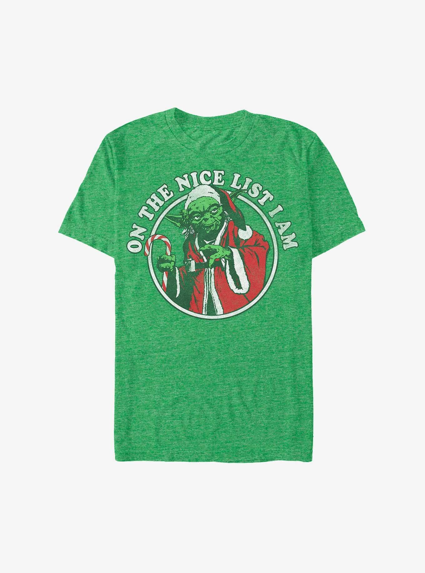Star Wars Yoda On The Nice List T-Shirt, , hi-res