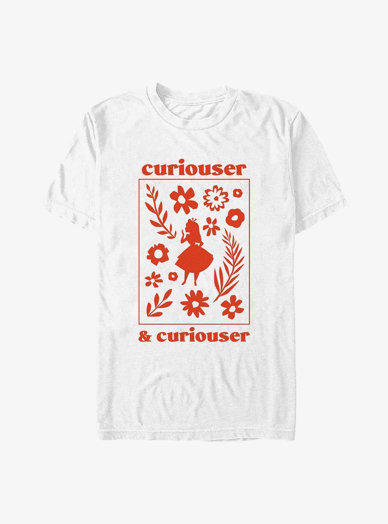 Disney Alice In Wonderland Curiouser and Curiouser T-Shirt, WHITE, hi-res