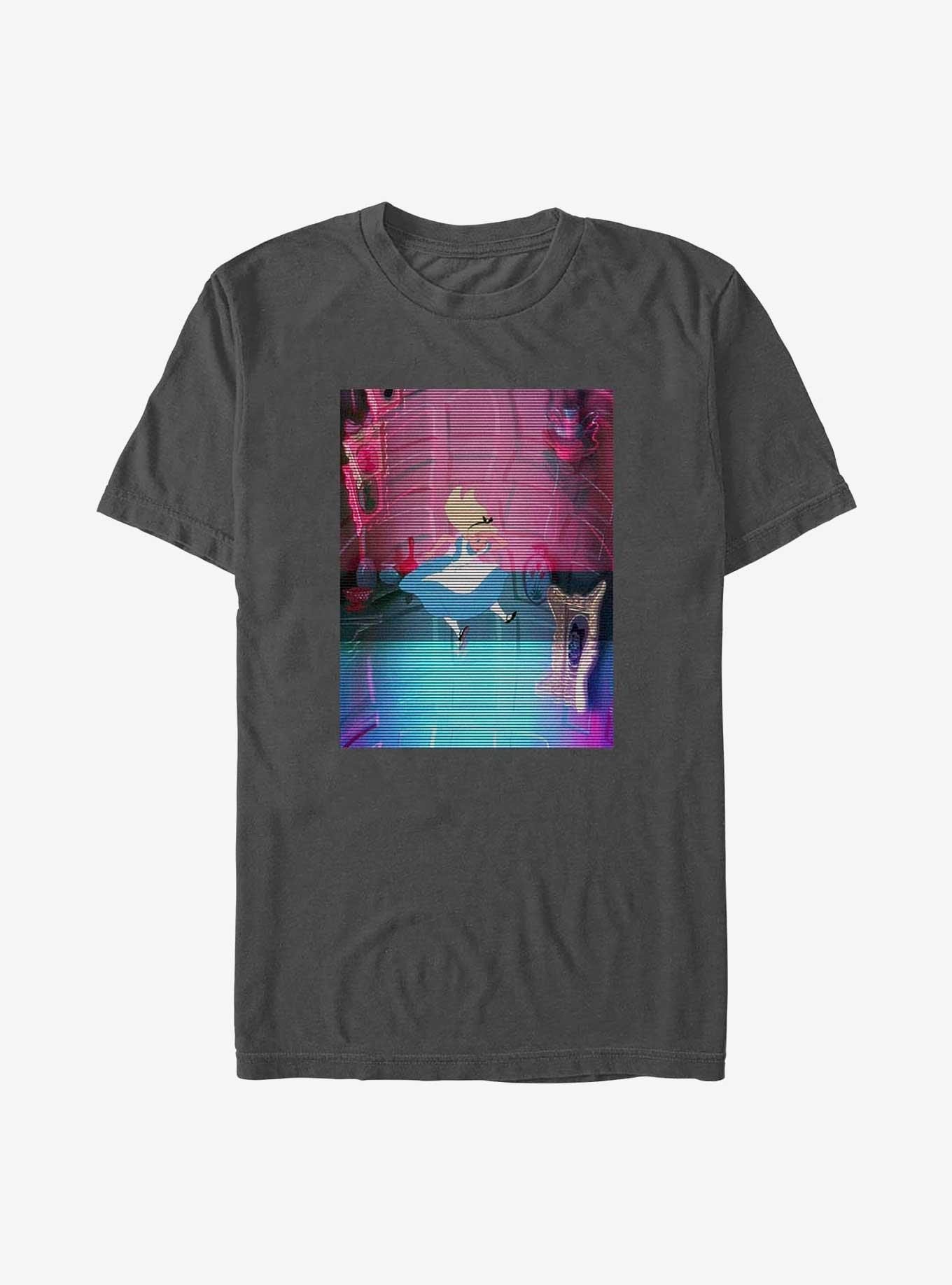 Disney Alice In Wonderland Glitchy Wonder T-Shirt, CHARCOAL, hi-res