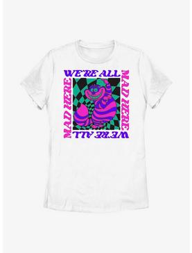 Disney Alice In Wonderland All Mad Trippy Cheshire Womens T-Shirt, , hi-res