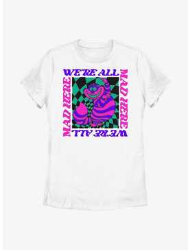 Disney Alice In Wonderland All Mad Trippy Cheshire Womens T-Shirt, , hi-res