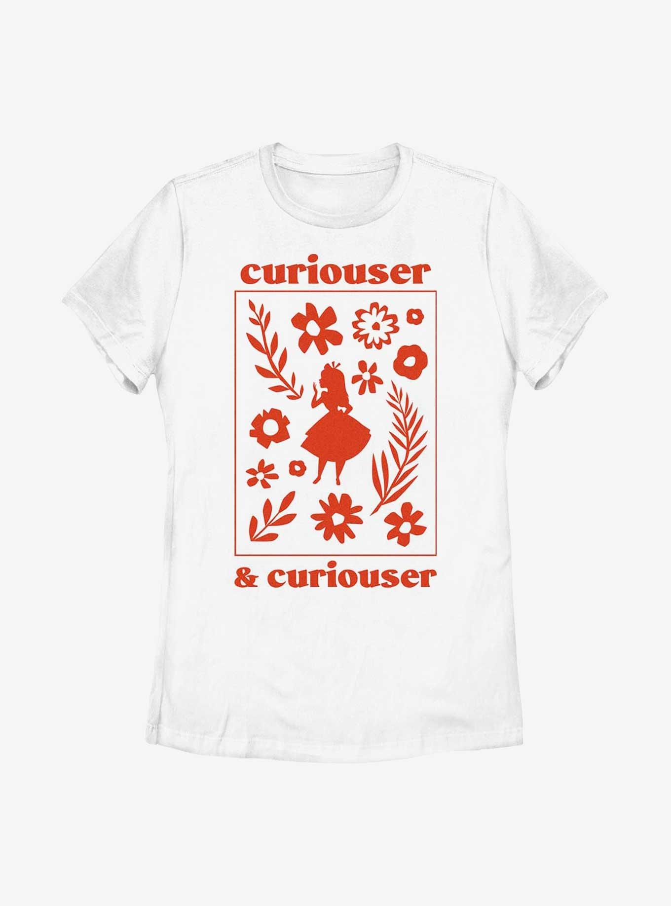 Disney Alice In Wonderland Curiouser and Curiouser Womens T-Shirt, WHITE, hi-res