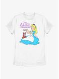 Disney Alice In Wonderland Dinah Flower Crown Womens T-Shirt, WHITE, hi-res