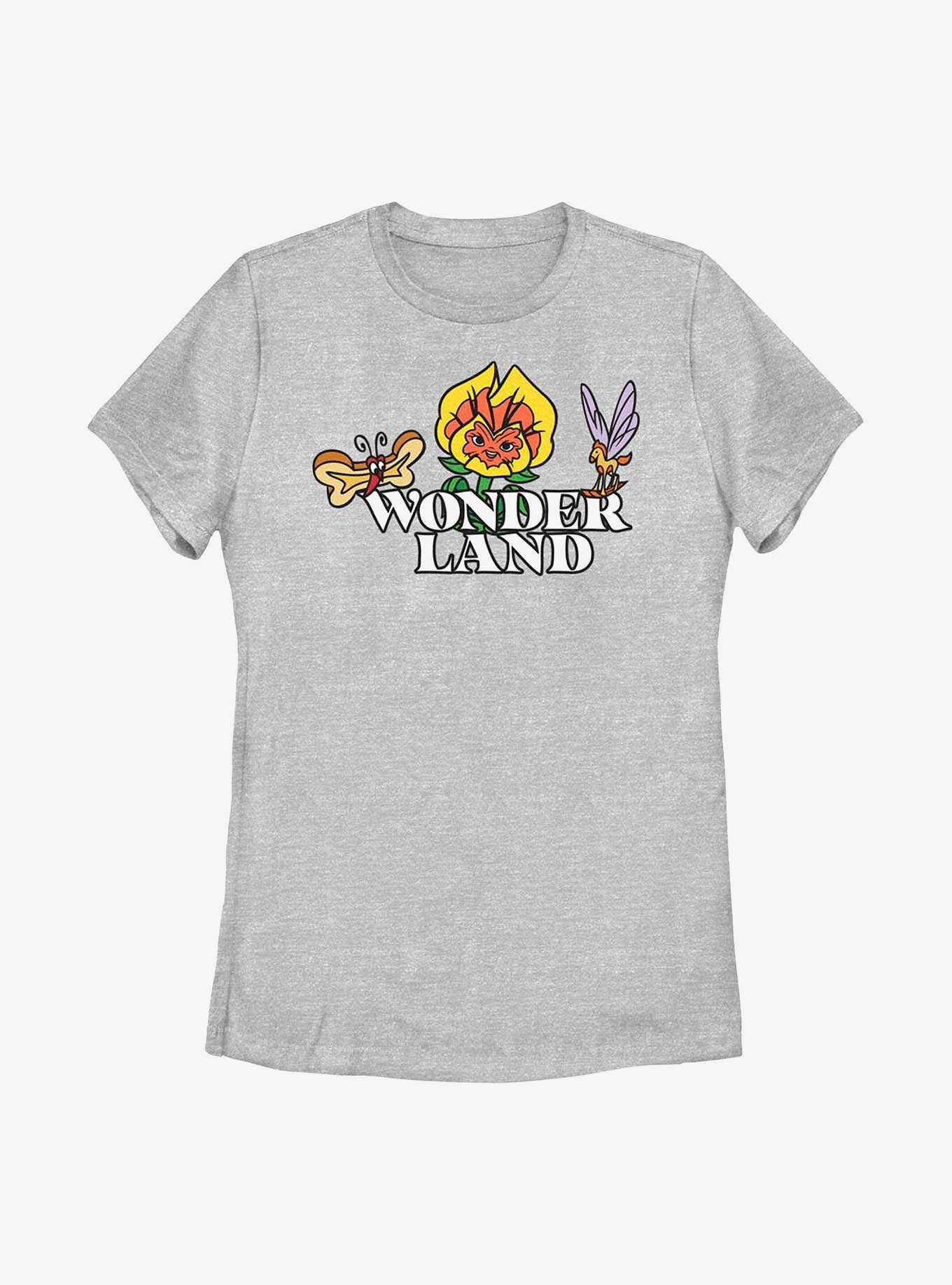 Disney Alice In Wonderland Flower Logo Womens T-Shirt, , hi-res
