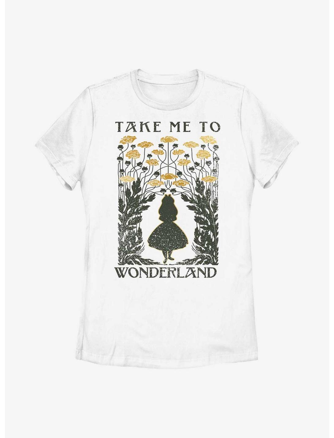 Disney Alice In Wonderland Take Me To Wonderland Womens T-Shirt, WHITE, hi-res