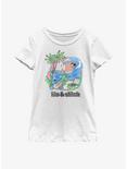 Disney Lilo & Stitch Beach Day Youth Girls T-Shirt, WHITE, hi-res