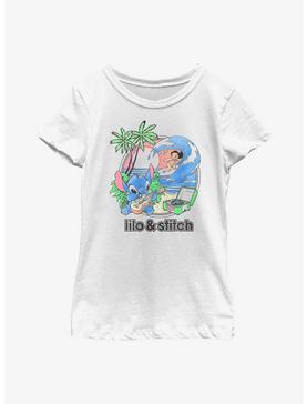 Disney Lilo & Stitch Beach Day Youth Girls T-Shirt, , hi-res