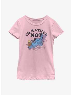 Disney Lilo & Stitch I'd Rather Not Youth Girls T-Shirt, , hi-res