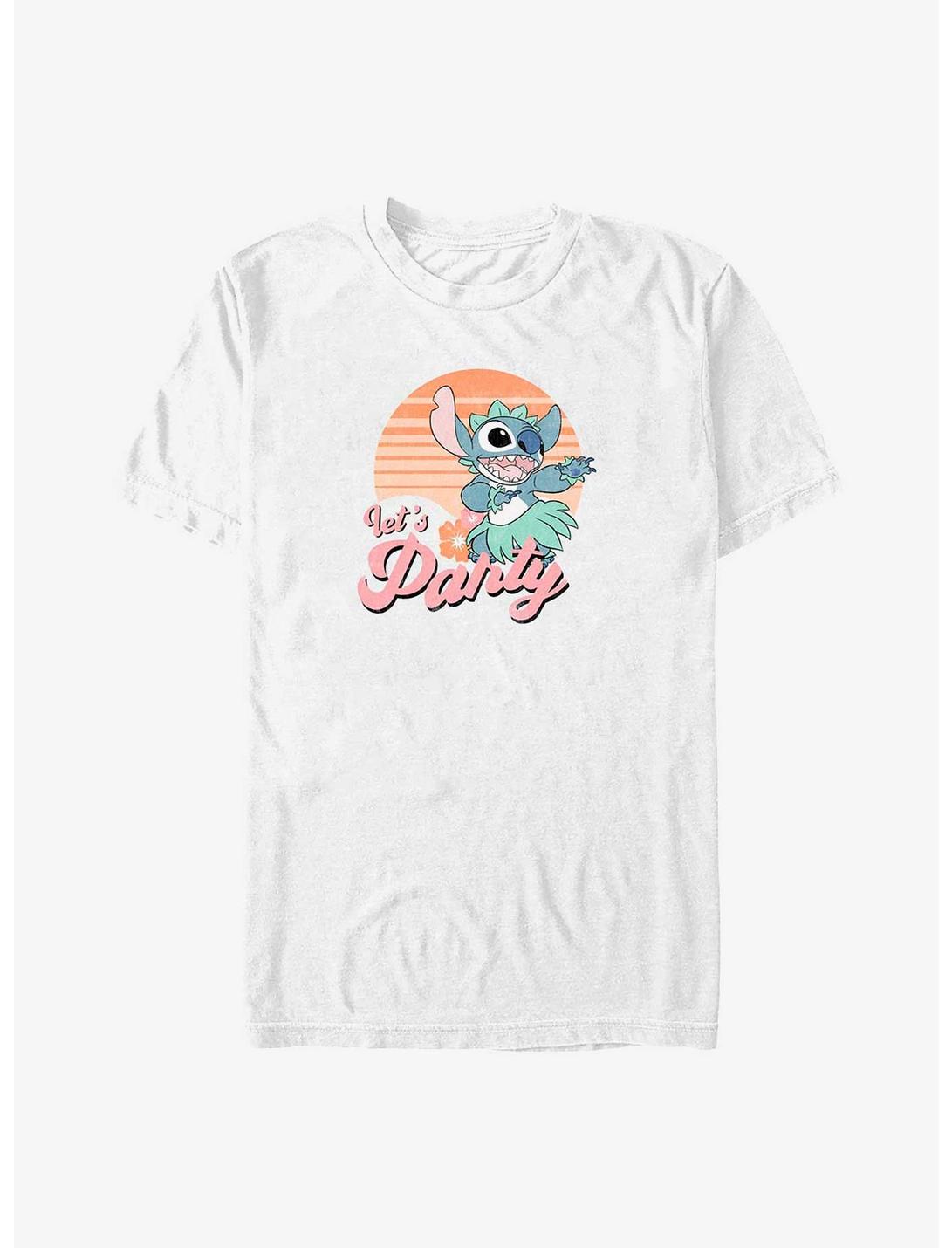 Disney Lilo & Stitch Let's Party T-Shirt, WHITE, hi-res