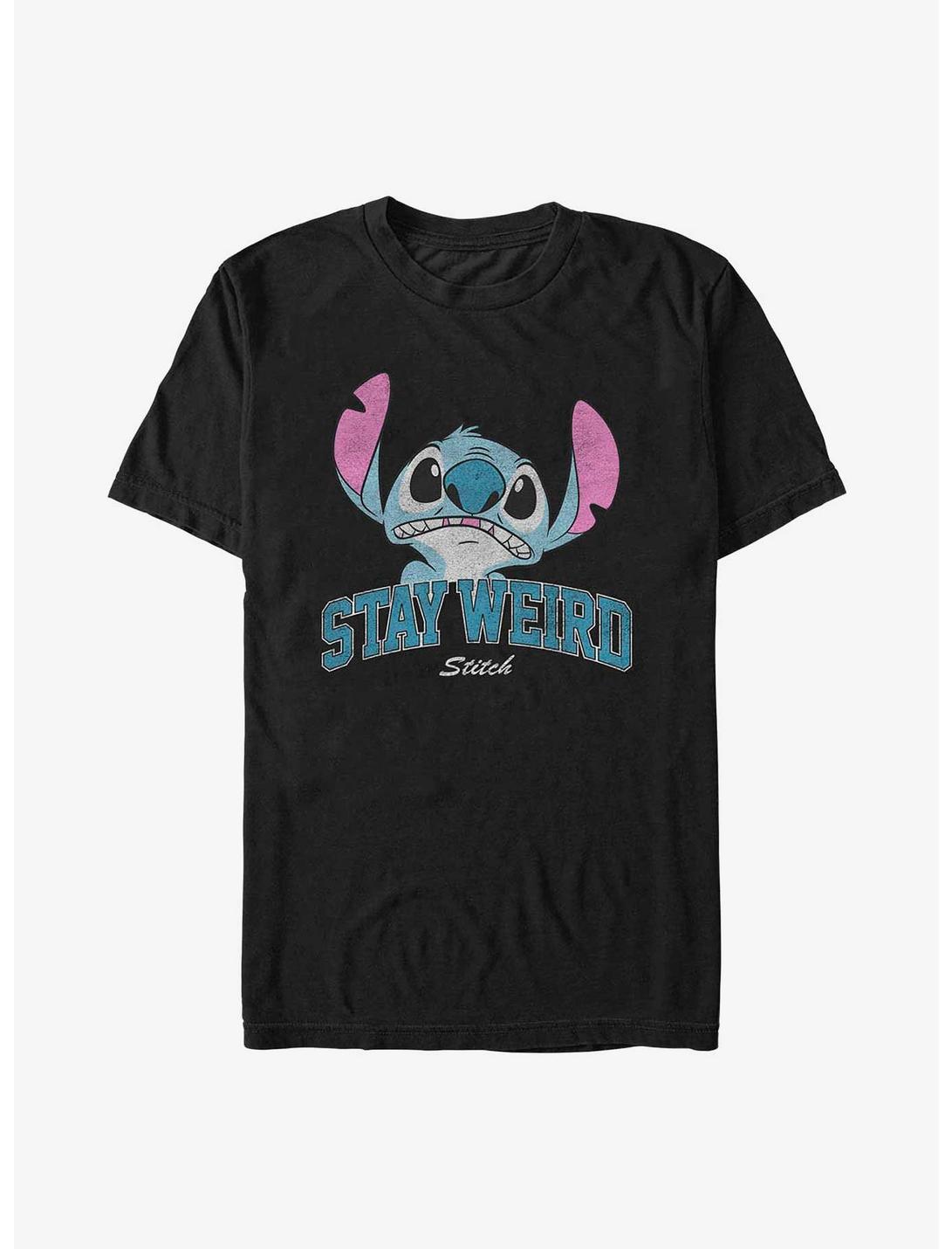 Disney Lilo & Stitch Stay Weird T-Shirt, BLACK, hi-res