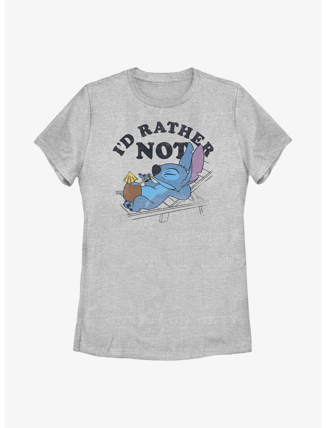 Disney Lilo & Stitch I'd Rather Not Womens T-Shirt, ATH HTR, hi-res
