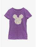 Plus Size Disney Mickey Mouse Daisy Flower Fill Youth Girls T-Shirt, PURPLE BERRY, hi-res