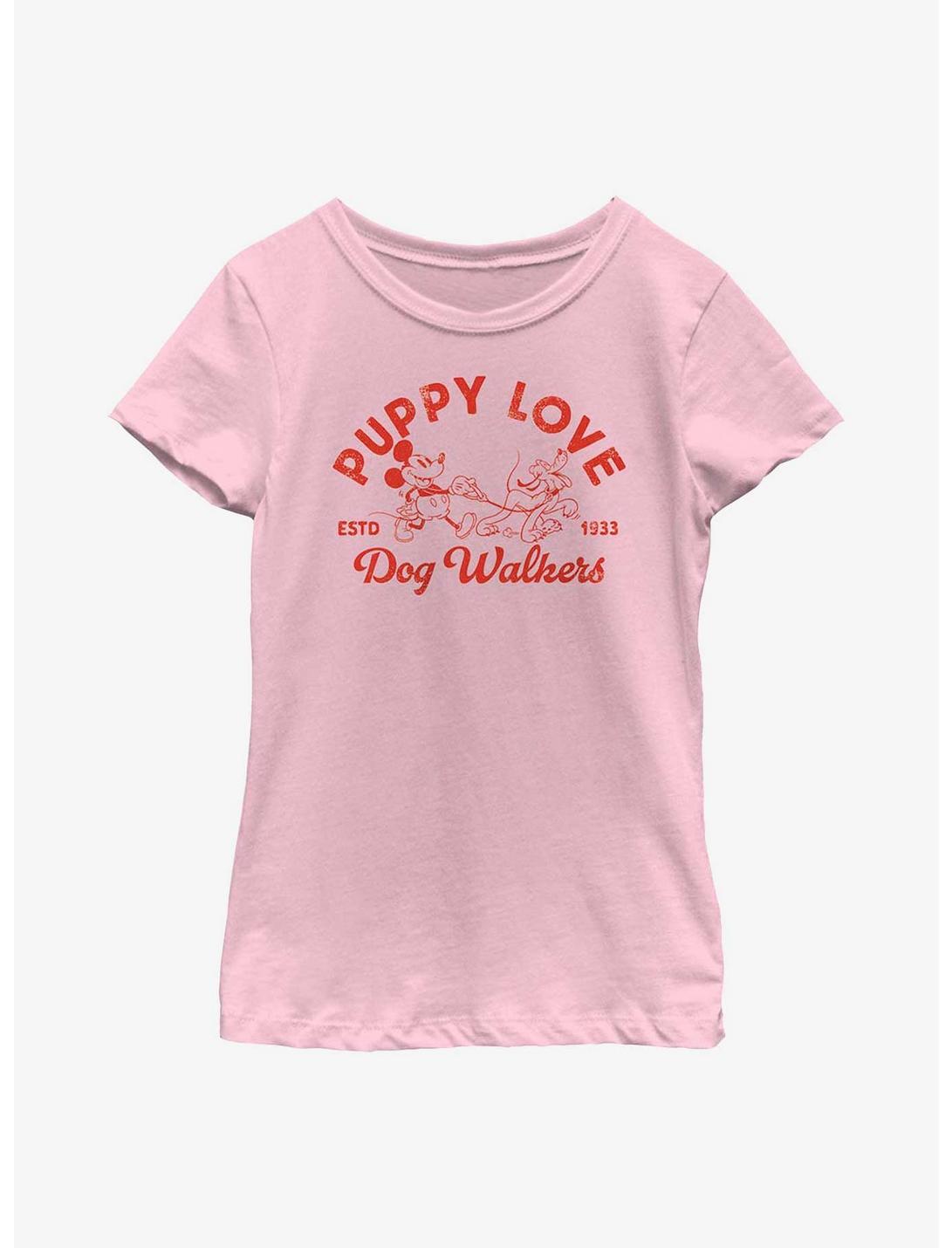 Disney Mickey Mouse Puppy Love Youth Girls T-Shirt, PINK, hi-res