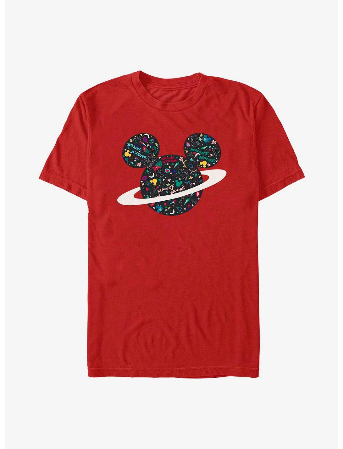 Disney Mickey Mouse Planet Mickey T-Shirt, RED, hi-res