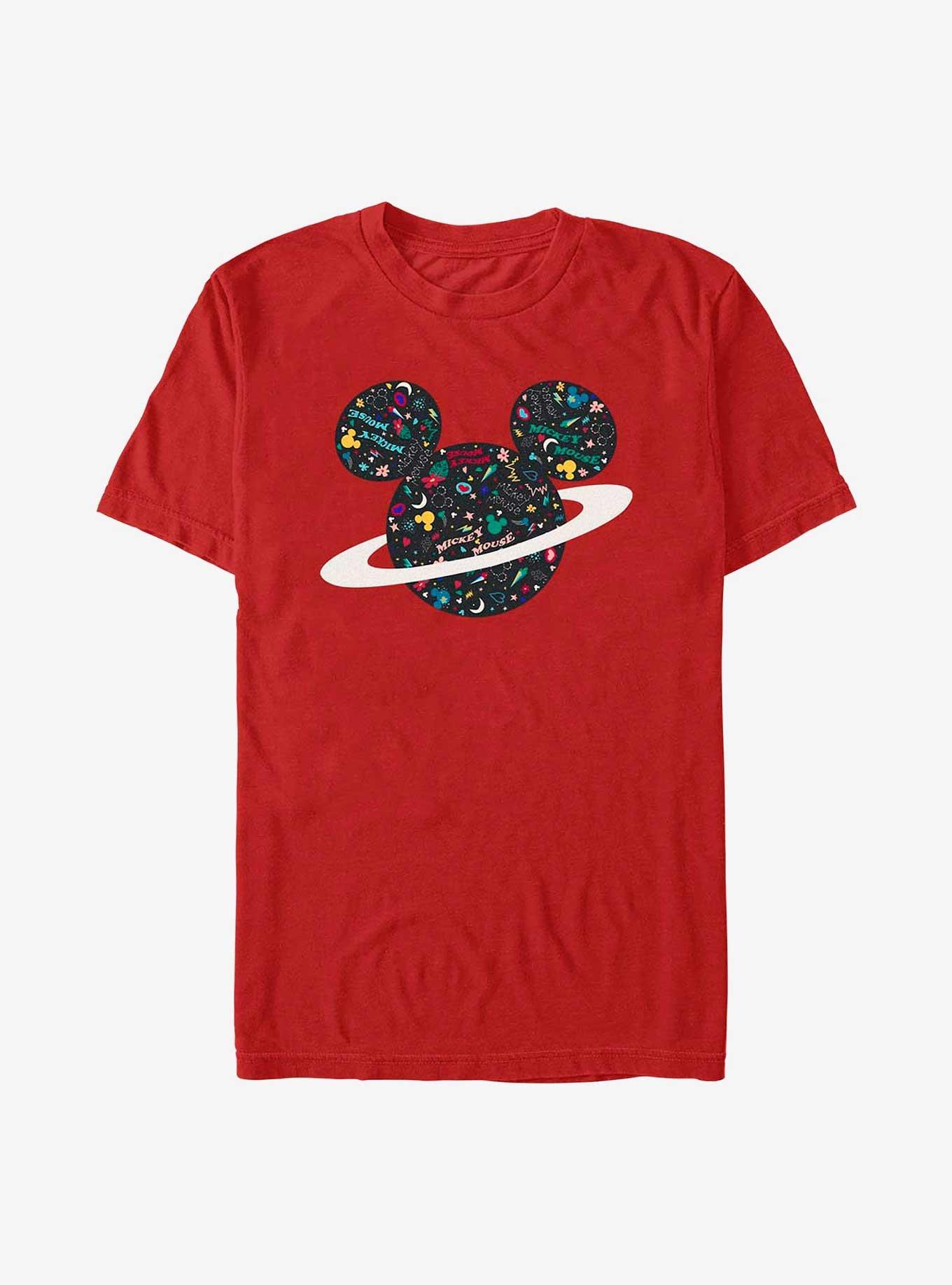 Disney Mickey Mouse Planet Mickey T-Shirt, RED, hi-res