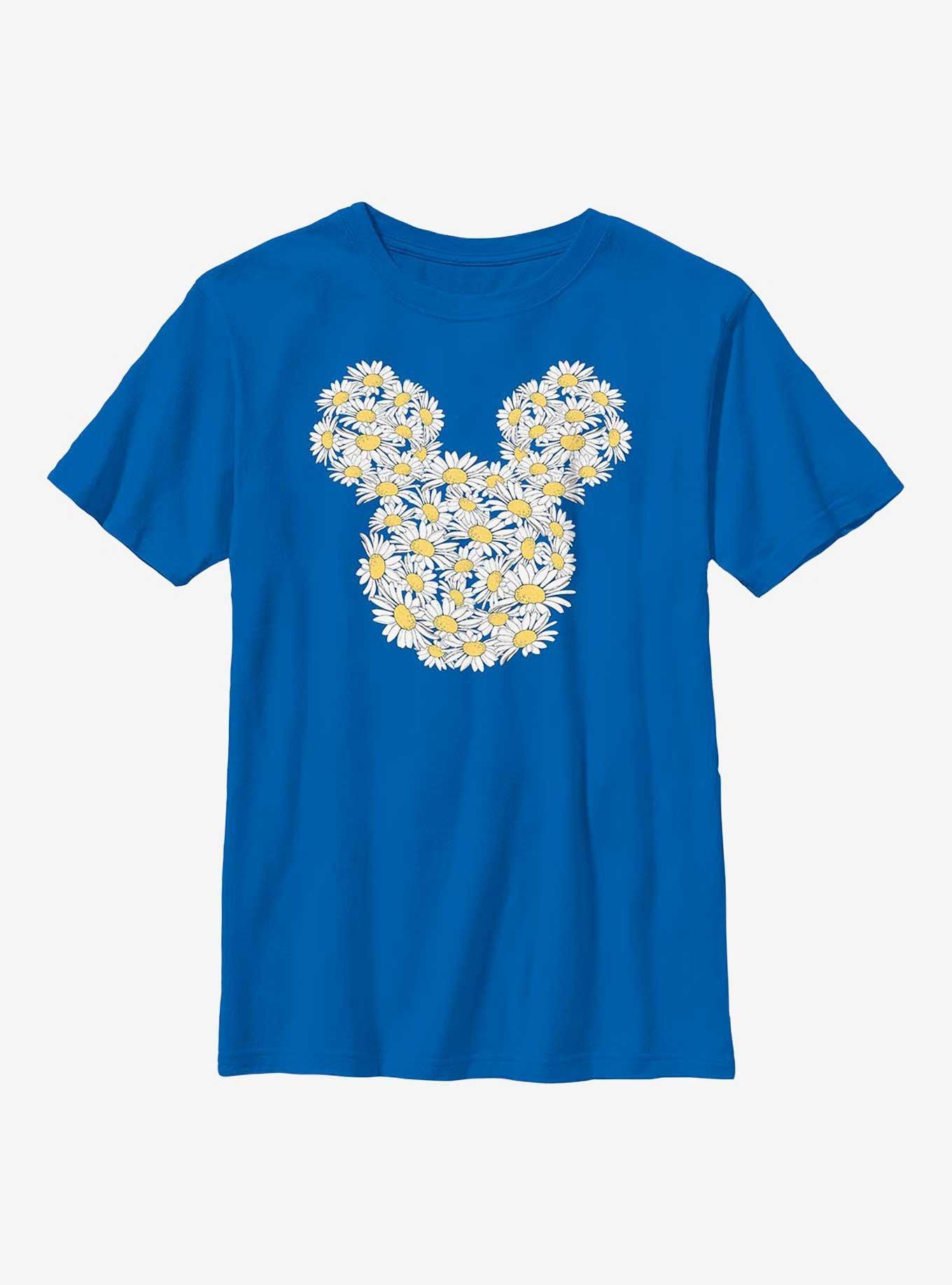 Disney Mickey Mouse Daisy Flower Fill Youth T-Shirt, ROYAL, hi-res