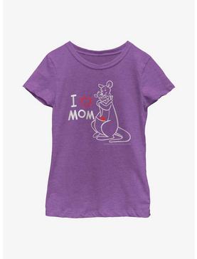 Disney Winnie The Pooh I Love Mom Youth Girls T-Shirt, , hi-res