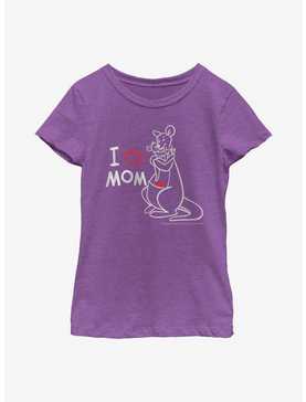 Disney Winnie The Pooh I Love Mom Youth Girls T-Shirt, , hi-res