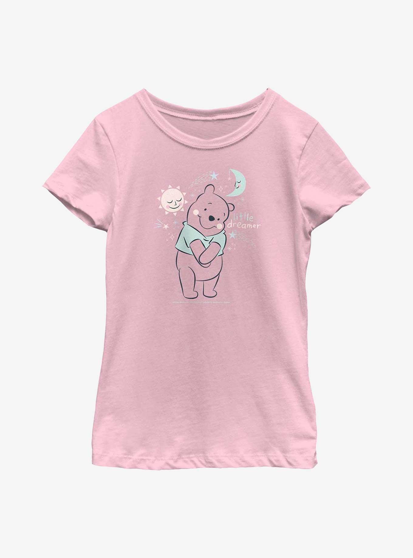 Disney Winnie The Pooh Little Dreamer Youth Girls T-Shirt, PINK, hi-res