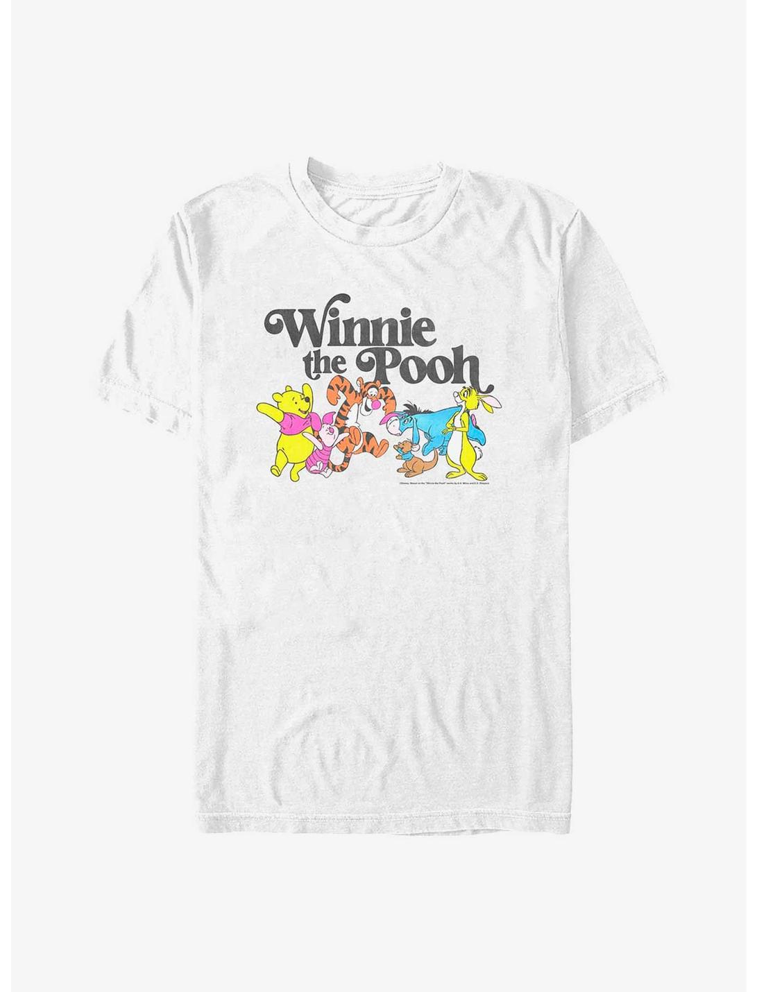 Disney Winnie The Pooh Neon Group T-Shirt, WHITE, hi-res