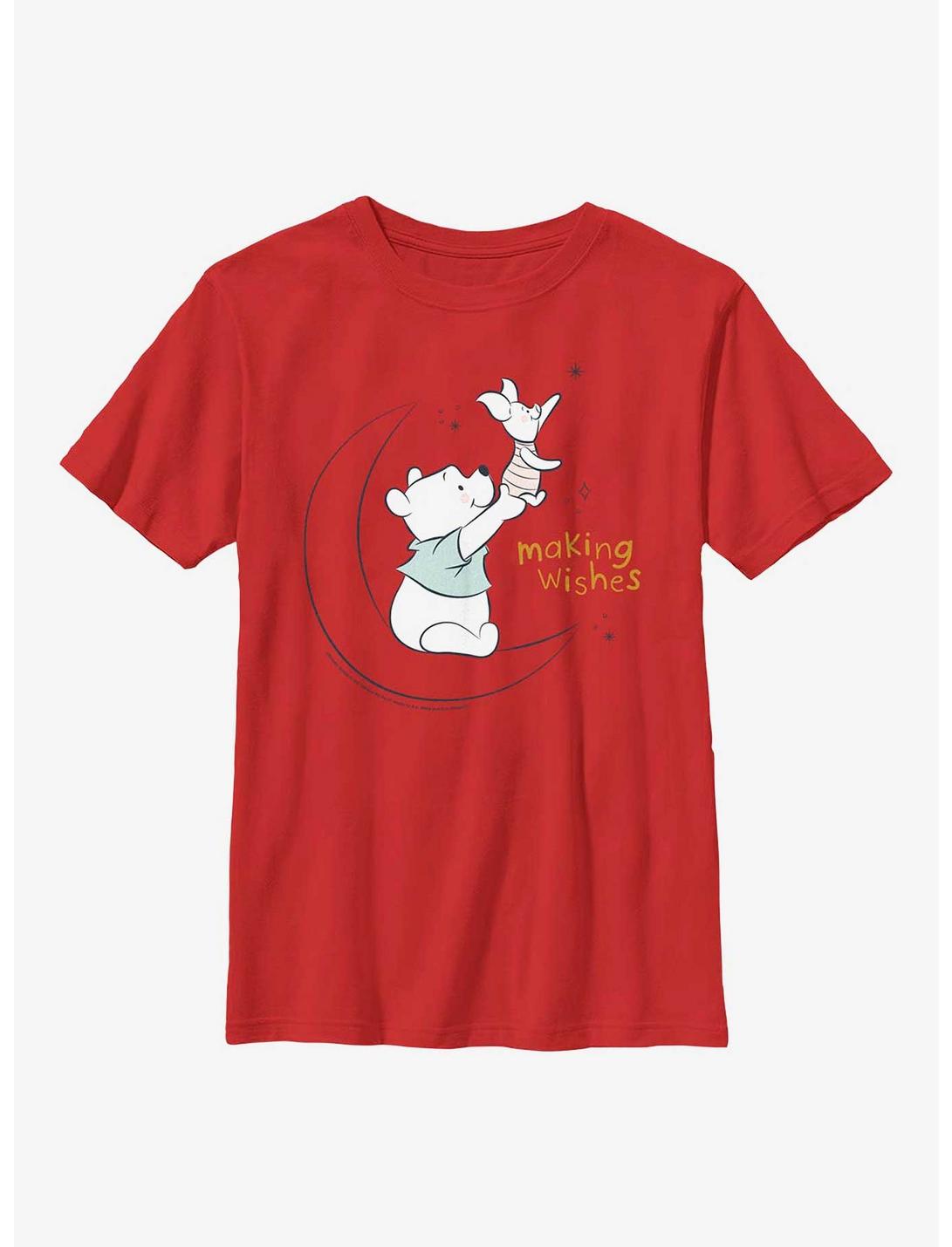 Disney Winnie The Pooh Making Wishes Youth T-Shirt, RED, hi-res