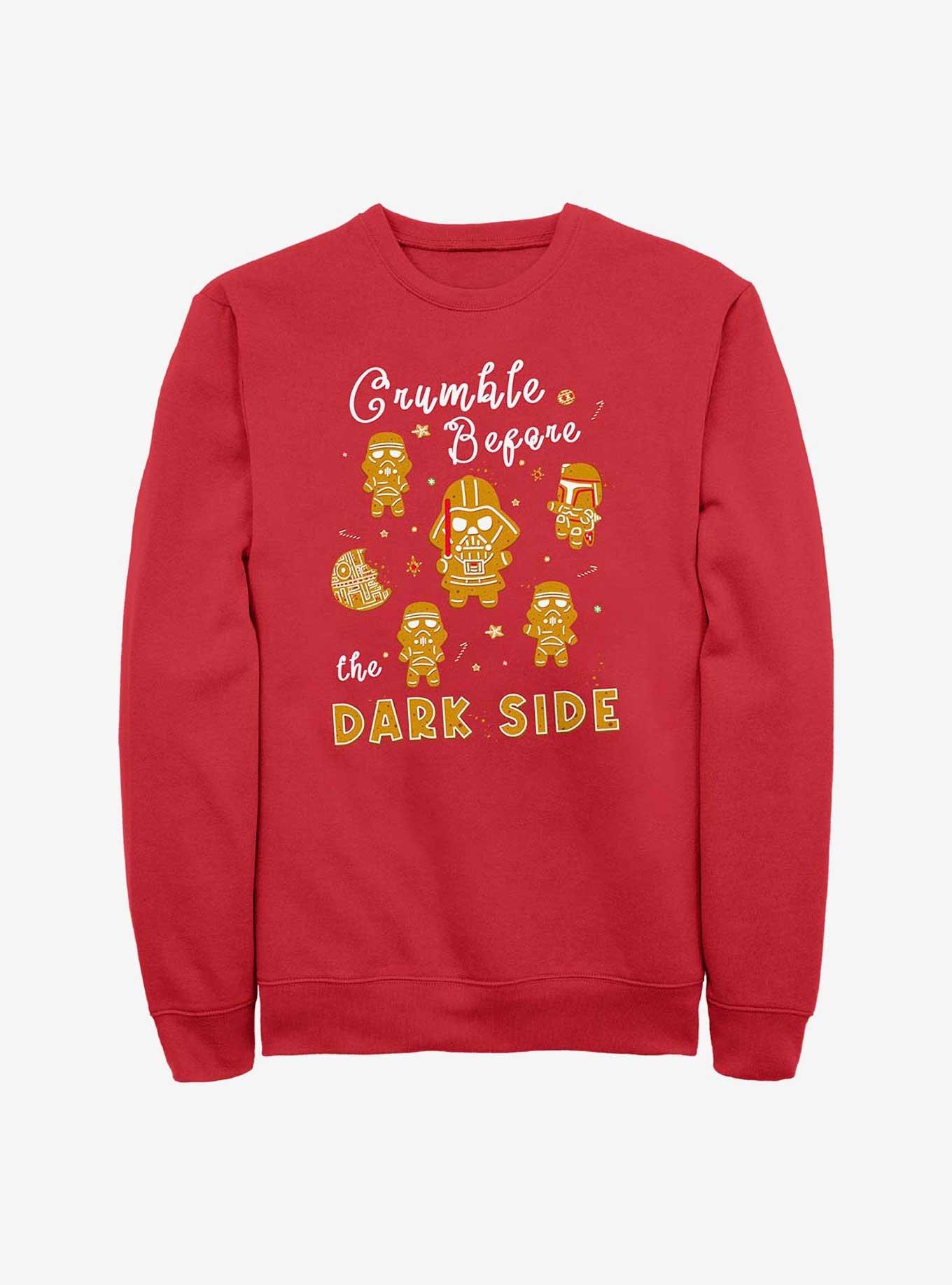 Star Wars Crumble Before The Dark Side Cookies Sweatshirt, RED, hi-res