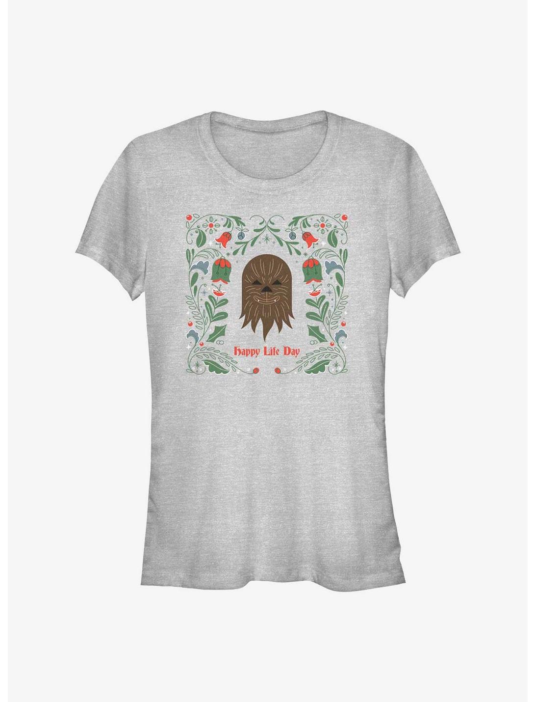 Star Wars Chewie Happy Life Day Girls T-Shirt, ATH HTR, hi-res
