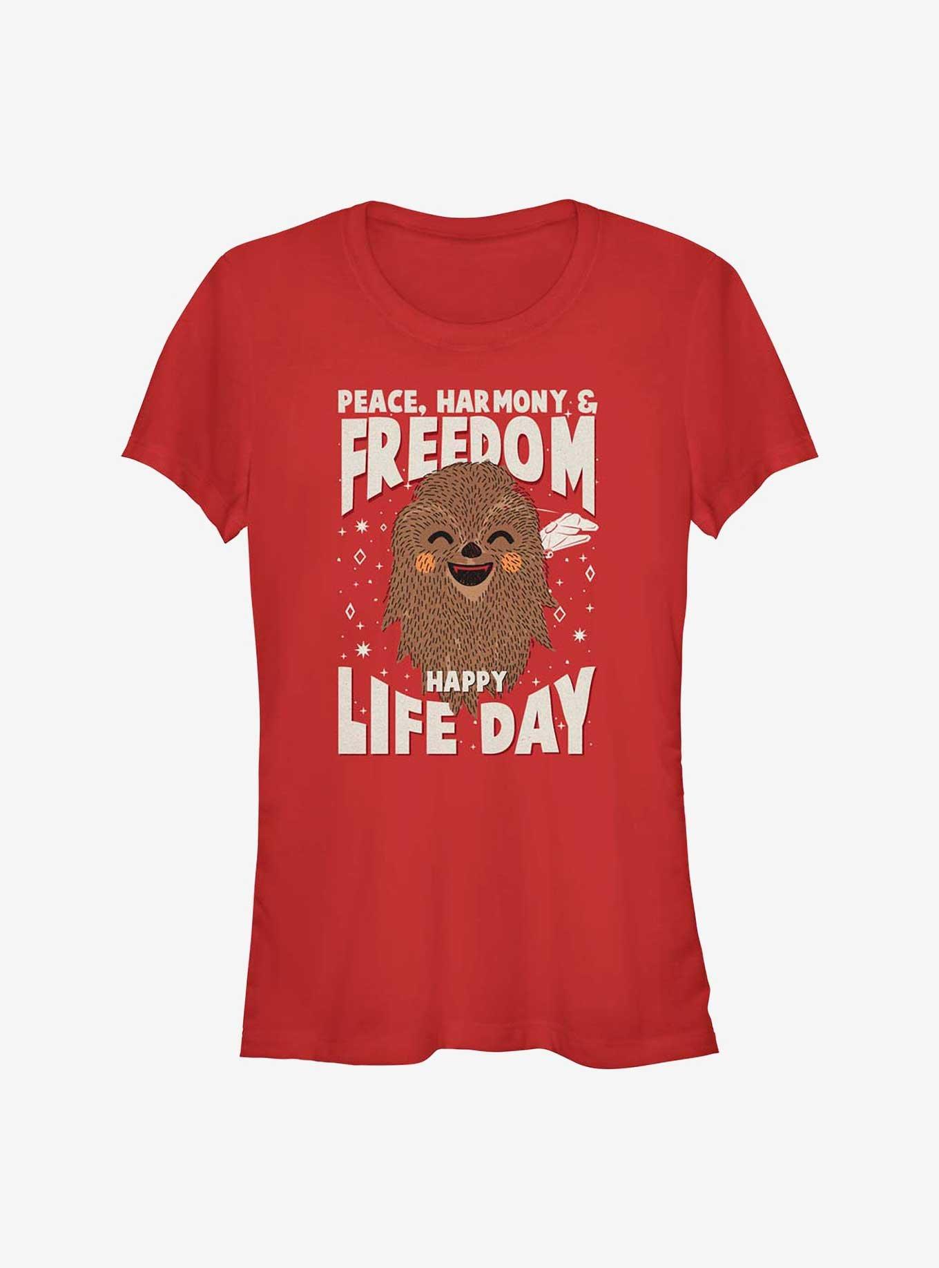 Star Wars Chewie Happy Life Day Girls T-Shirt, , hi-res