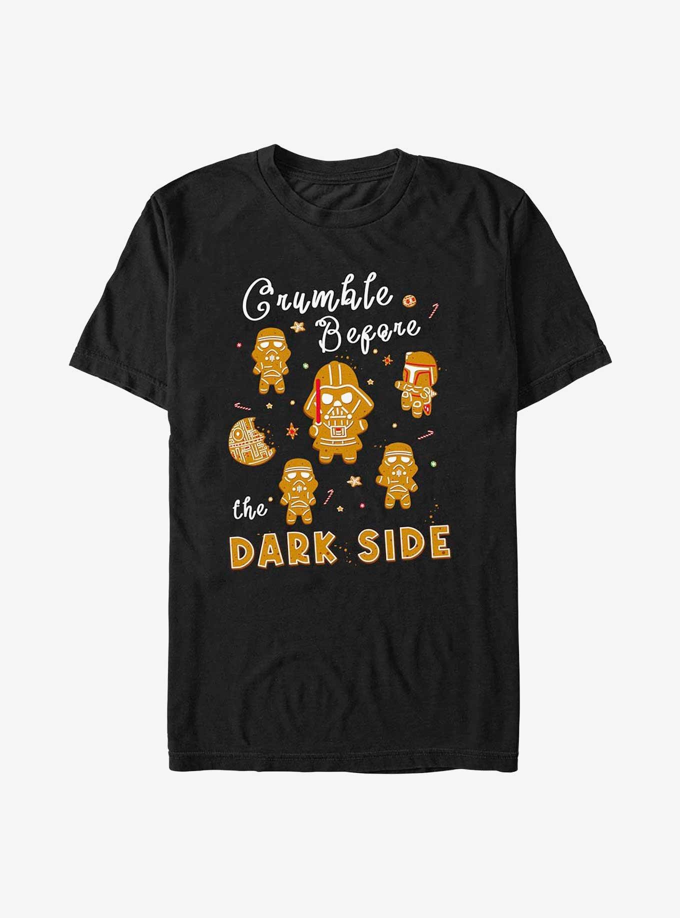 Star Wars Crumble Before The Dark Side Cookies T-Shirt, BLACK, hi-res