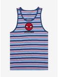 Marvel Spider-Man Logo Striped Tank Top - BoxLunch Exclusive, MULTI, hi-res