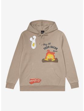 Plus Size Studio Ghibli Howl's Moving Castle Calcifer Bacon Hoodie - BoxLunch Exclusive, , hi-res