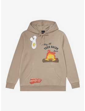 Studio Ghibli Howl's Moving Castle Calcifer Bacon Hoodie - BoxLunch Exclusive, , hi-res